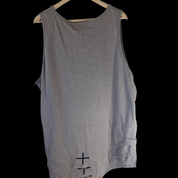 HOMME + FEMME LA Grey Triple Layer Tank Top NWT Sz XXL - Picture 2 of 8
